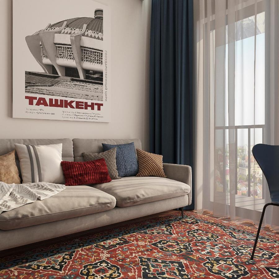 Blueloft 52 I Tashkent Apartment With Balcony מראה חיצוני תמונה